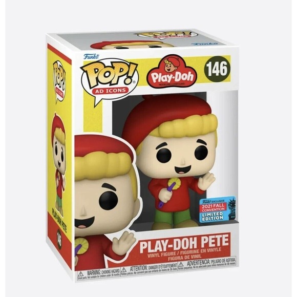 Funko POP! Ad Cons PLAY-DOH PETE WITH TOOL #146 2021 Fall Convention Exclusive - Picture 1 of 2